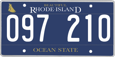RI license plate 097210
