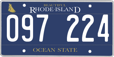 RI license plate 097224