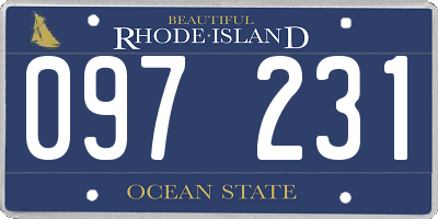 RI license plate 097231