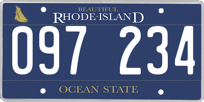 RI license plate 097234
