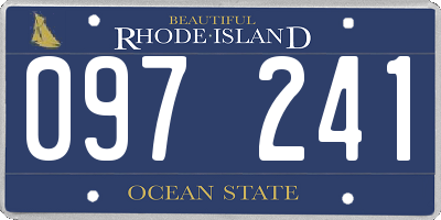 RI license plate 097241