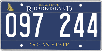 RI license plate 097244