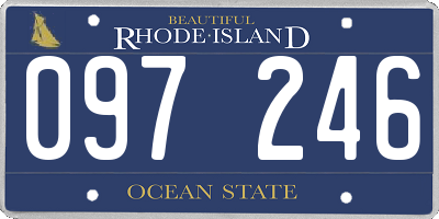 RI license plate 097246