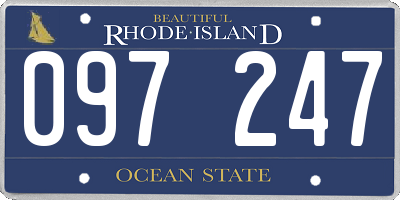 RI license plate 097247