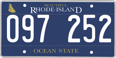 RI license plate 097252
