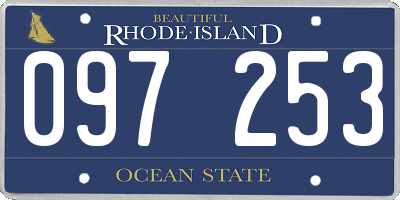RI license plate 097253