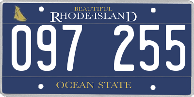 RI license plate 097255