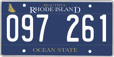 RI license plate 097261