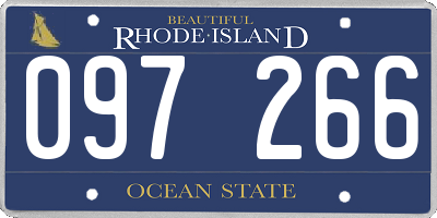 RI license plate 097266