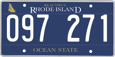 RI license plate 097271