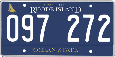 RI license plate 097272