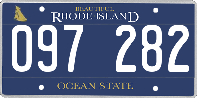 RI license plate 097282