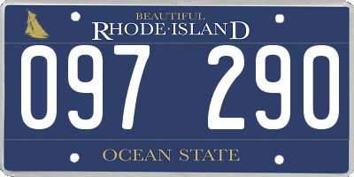 RI license plate 097290