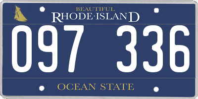 RI license plate 097336