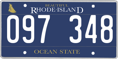 RI license plate 097348