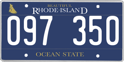 RI license plate 097350