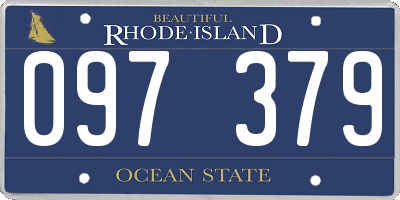 RI license plate 097379