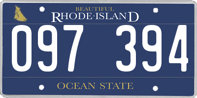 RI license plate 097394