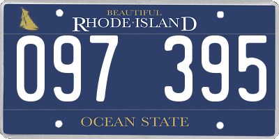 RI license plate 097395