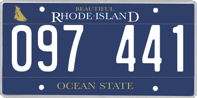 RI license plate 097441