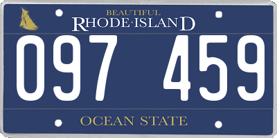 RI license plate 097459