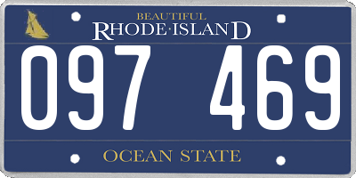 RI license plate 097469