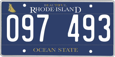 RI license plate 097493