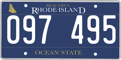 RI license plate 097495