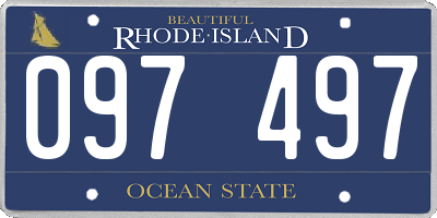 RI license plate 097497