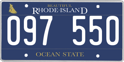 RI license plate 097550