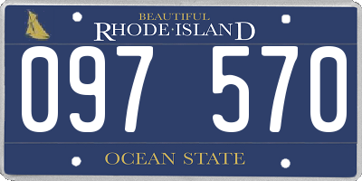 RI license plate 097570