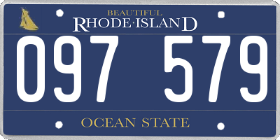 RI license plate 097579