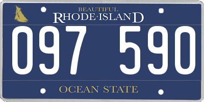 RI license plate 097590