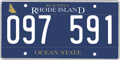 RI license plate 097591