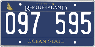 RI license plate 097595
