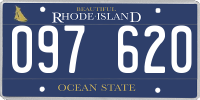 RI license plate 097620