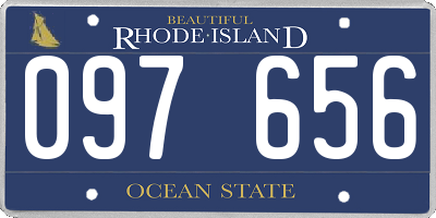 RI license plate 097656