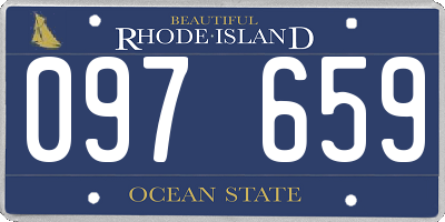 RI license plate 097659