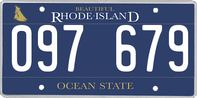 RI license plate 097679