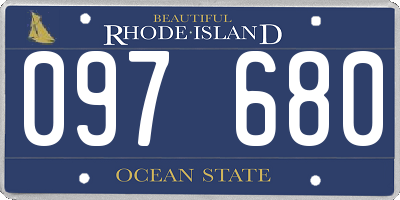 RI license plate 097680