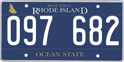 RI license plate 097682