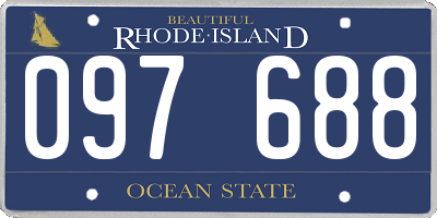 RI license plate 097688