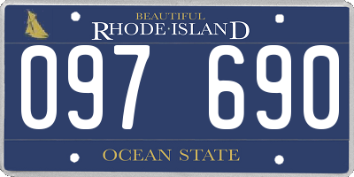 RI license plate 097690