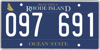 RI license plate 097691