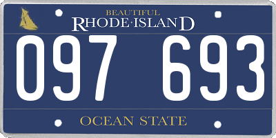 RI license plate 097693
