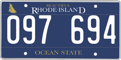 RI license plate 097694