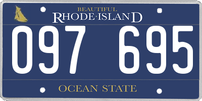 RI license plate 097695