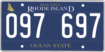RI license plate 097697