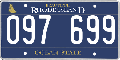 RI license plate 097699