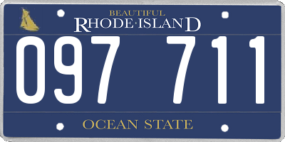 RI license plate 097711